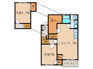 レジデンス杉の物件間取画像